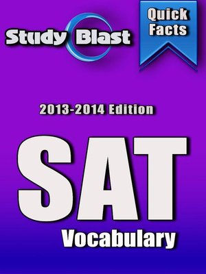 cover image of Study Blast SAT Vocabulary Prep